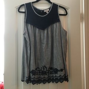 Heather blue Maternity tank top